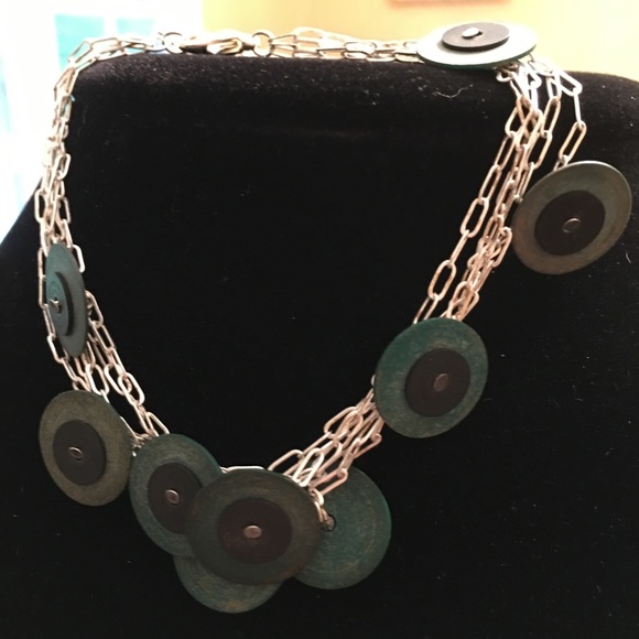 Vinyl heishi disks / beads green black silver - Picture 4 of 7